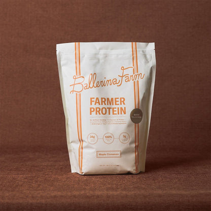 Ballerina Farm Grass Fed Whey Protein Powder, 24g Protein with Collagen Peptides, Bovine Colostrum, Hemp Hearts & Prebiotic Fiber, No Artificial Ingredients